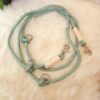 Laisse Snow en corde vert mer