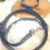 Ensemble collier Alva et laisse Snow bleu petrol