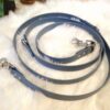 Ensemble collier Alva et laisse Snow bleu petrol – Image 2